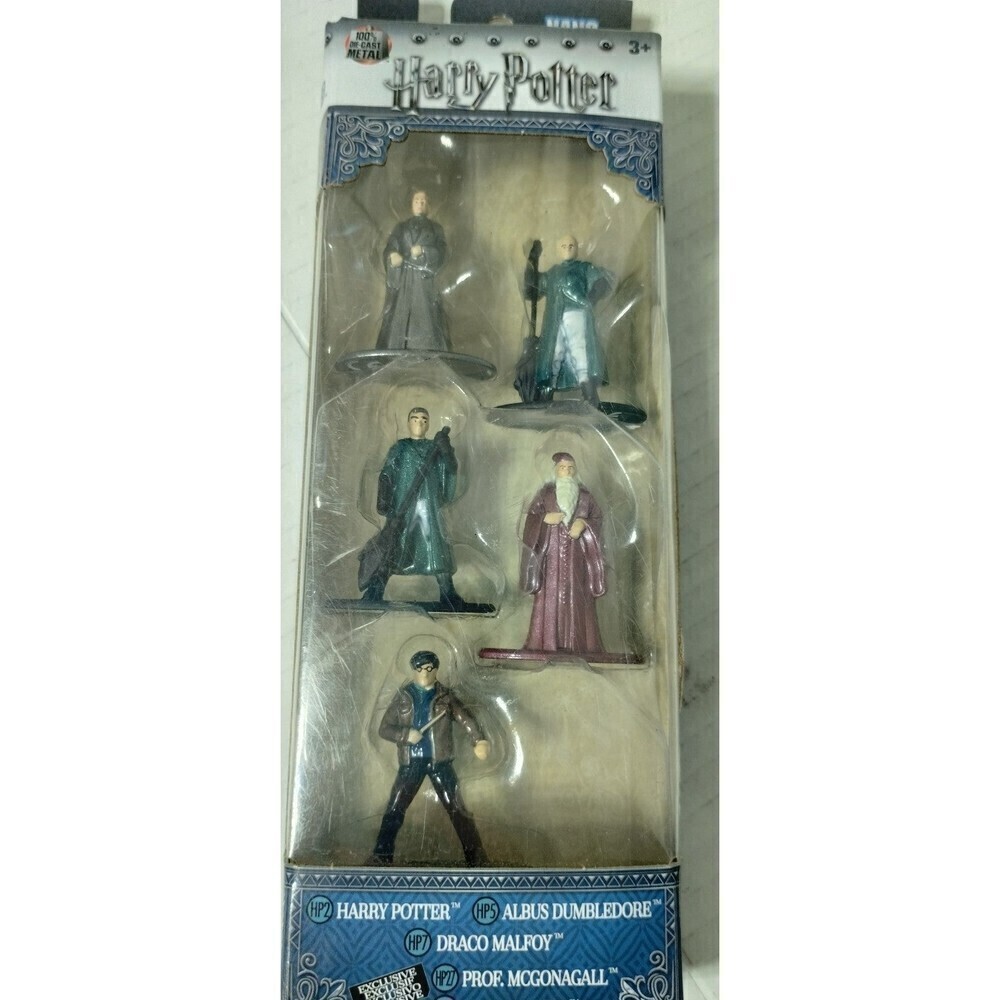 Harry Potter 1.5 Diecast Nano‎ Metal  Figures 5 Pack New in Box